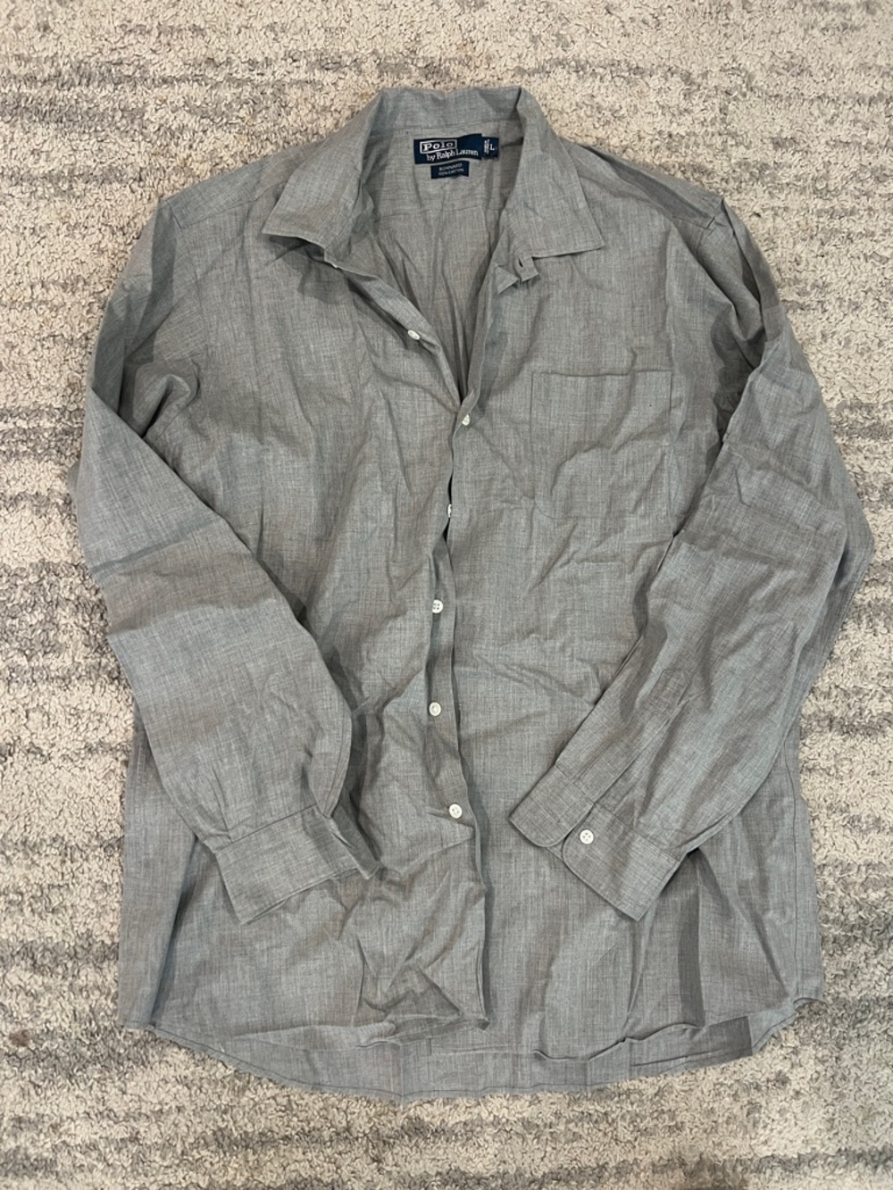 Polo by Ralph Lauren Gray Long-Sleeve Button-Up Shirt